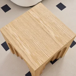 Walker Edison | Curve Design Square Side Table