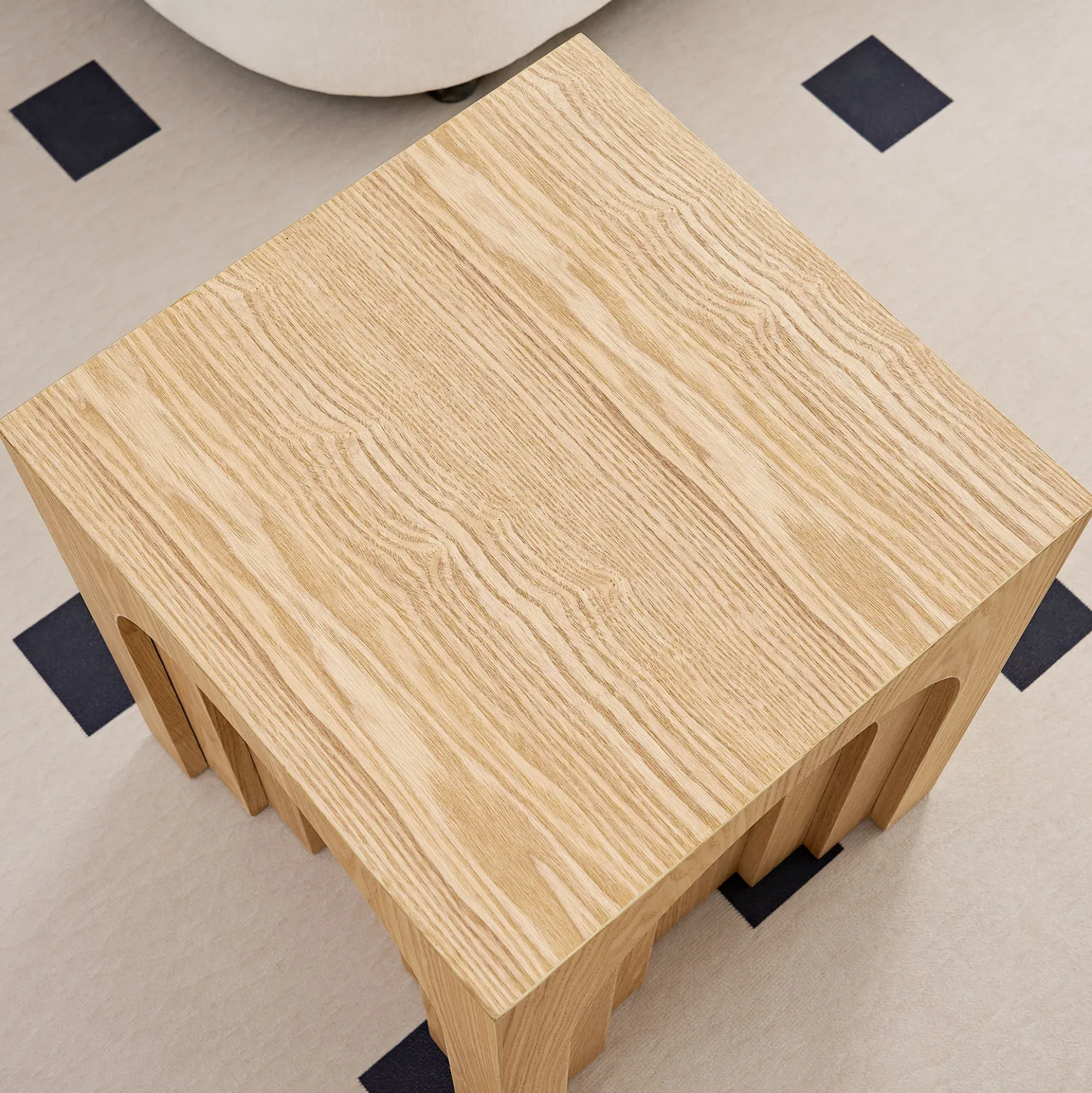 Walker Edison | Curve Design Square Side Table