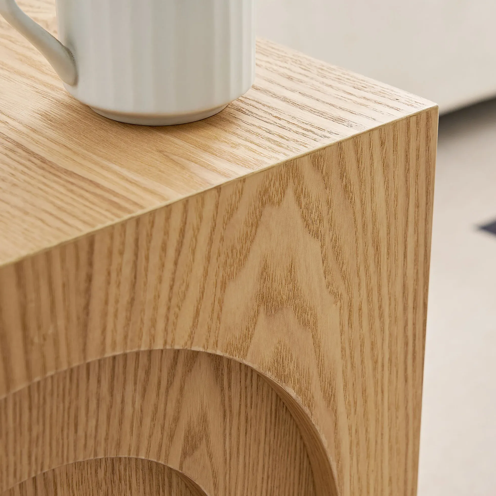 Walker Edison | Curve Design Square Side Table