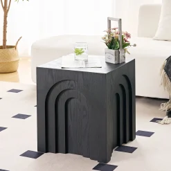 Walker Edison | Curve Design Square Side Table