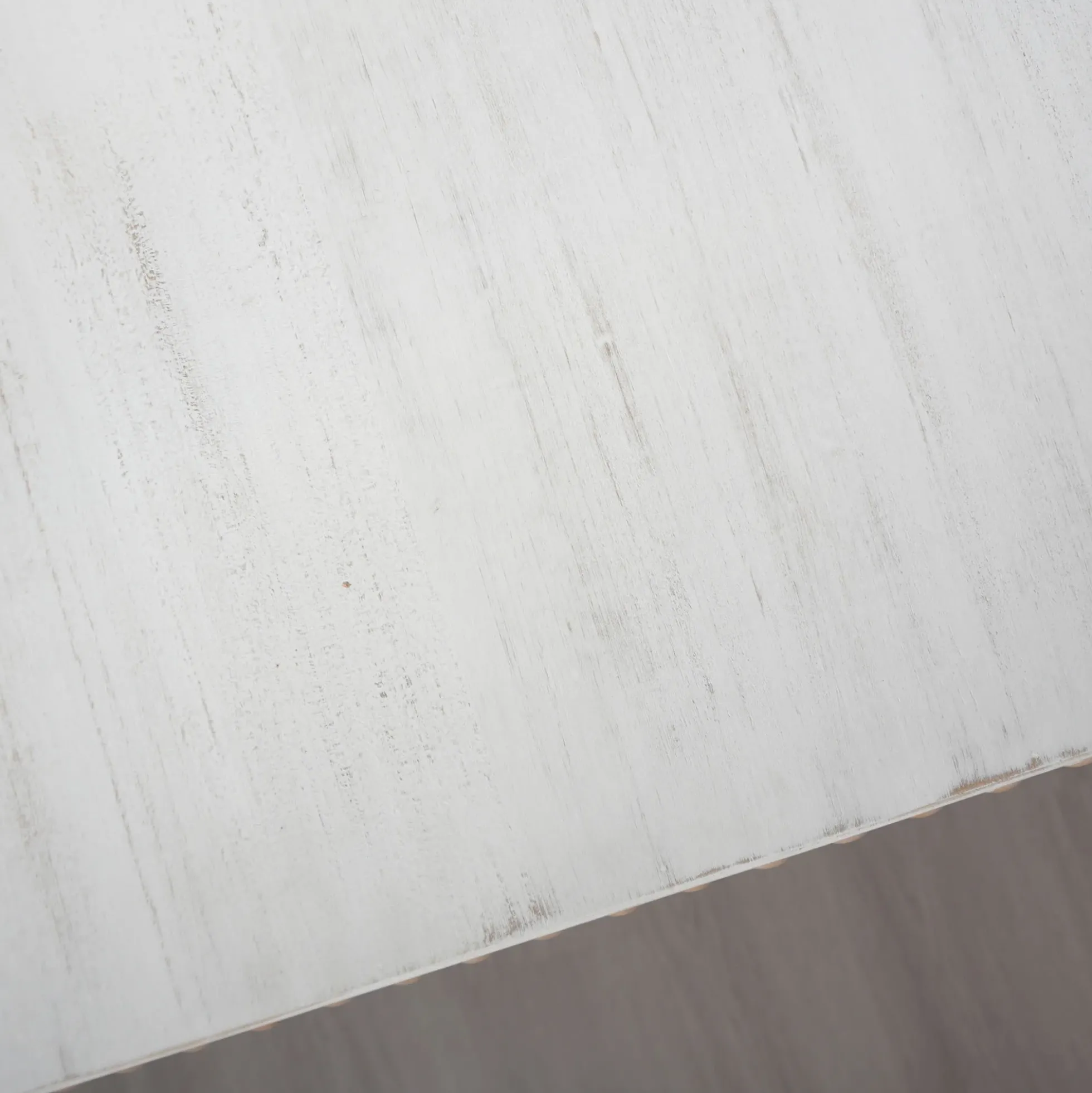 Walker Edison | Curve Design Washed White 59" Entryway Console Table