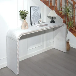 Walker Edison | Curve Design Washed White 59