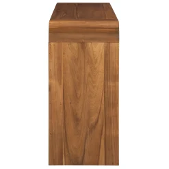 Walker Edison | Entryway Fluted Curve Design Console/Desk Table with Drawers
