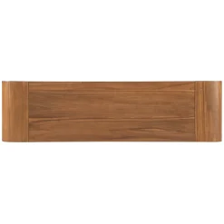 Walker Edison | Entryway Fluted Curve Design Console/Desk Table with Drawers