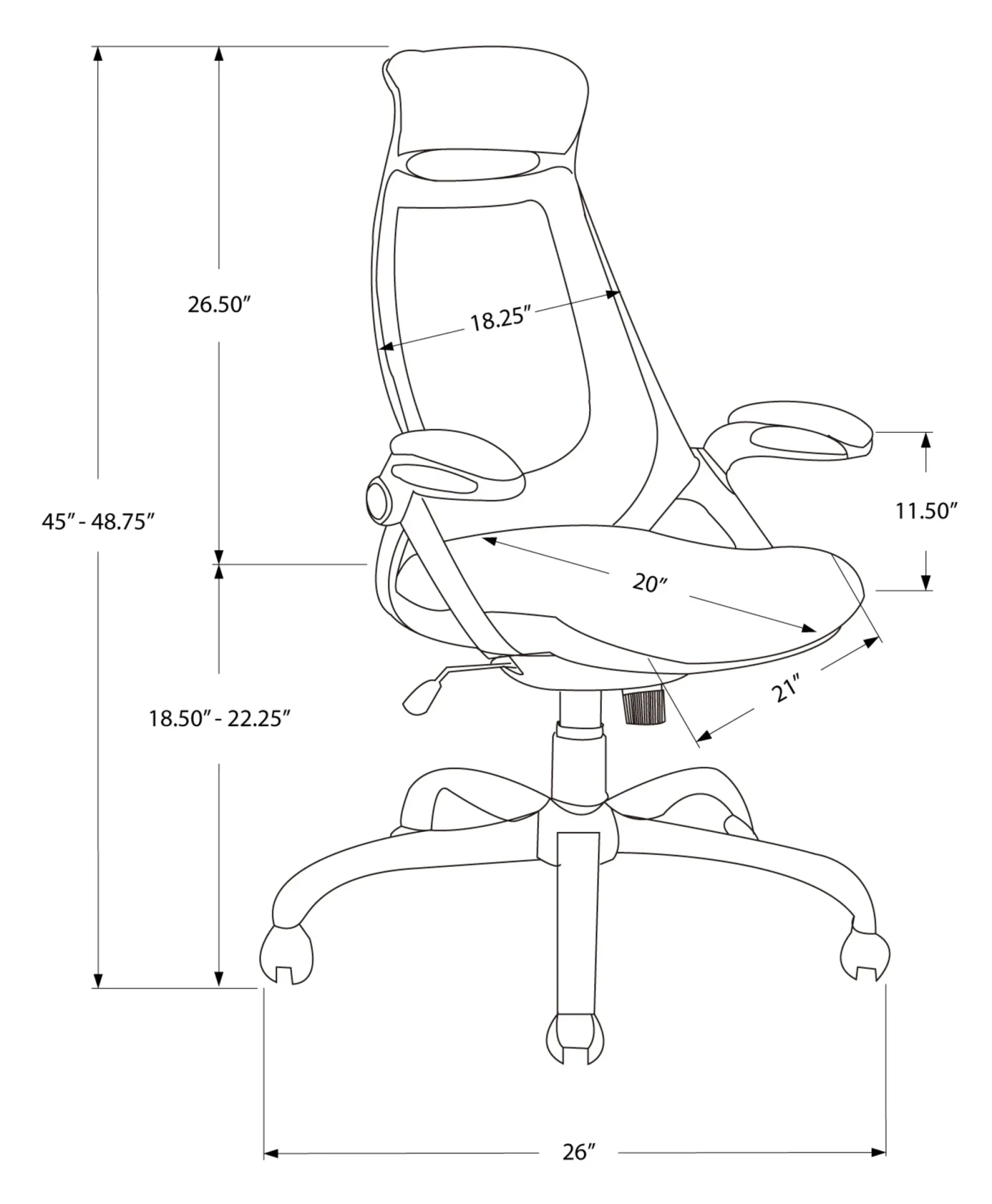 Walker Edison | Ergonomic Office Desk Chair