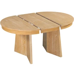 Walker Edison | Extendable 5-Piece Round Dining Table Set for 4