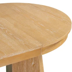 Walker Edison | Extendable 5-Piece Round Dining Table Set for 4