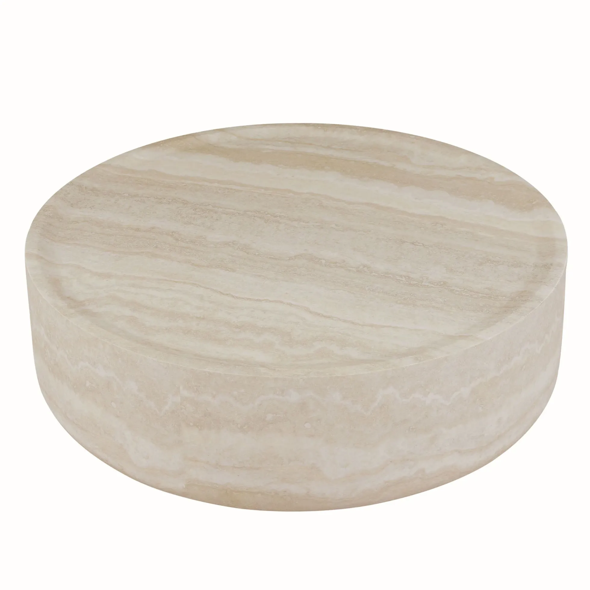 Walker Edison | Faux Marble Pattern Modern Coffee Table