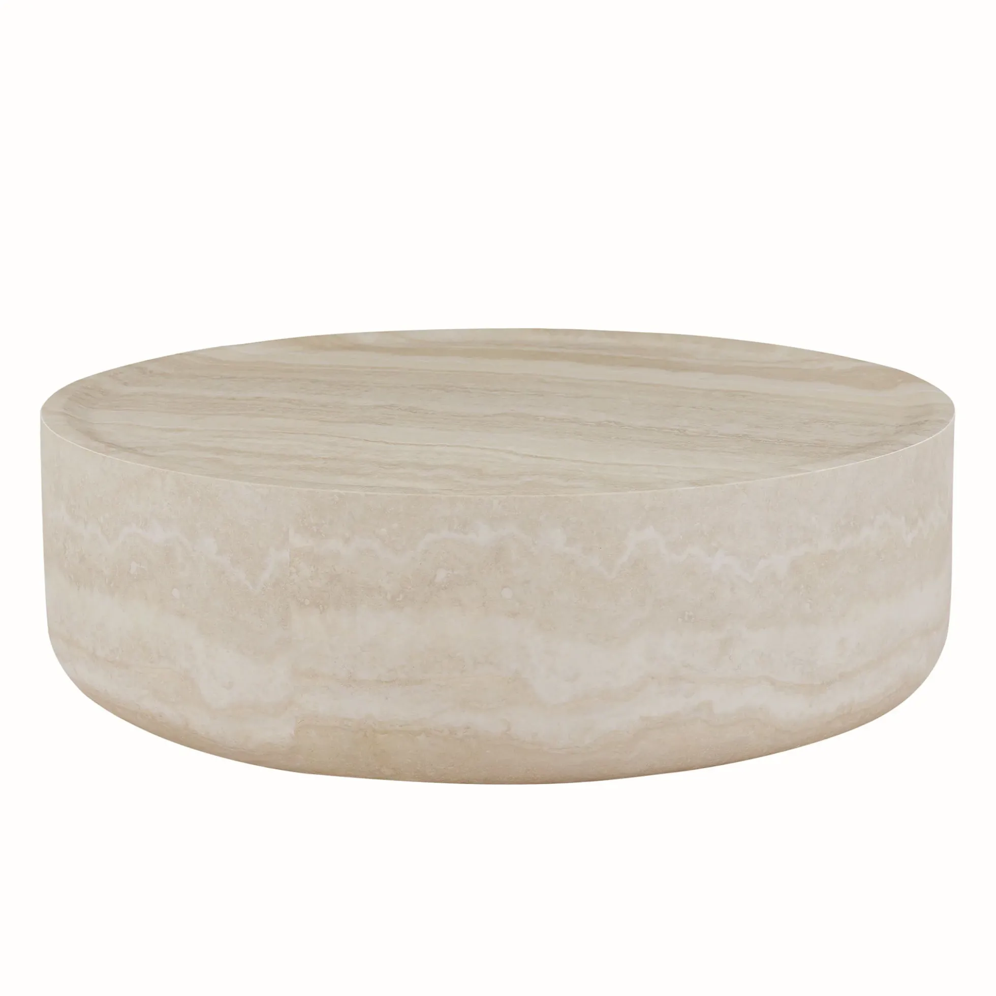 Walker Edison | Faux Marble Pattern Modern Coffee Table