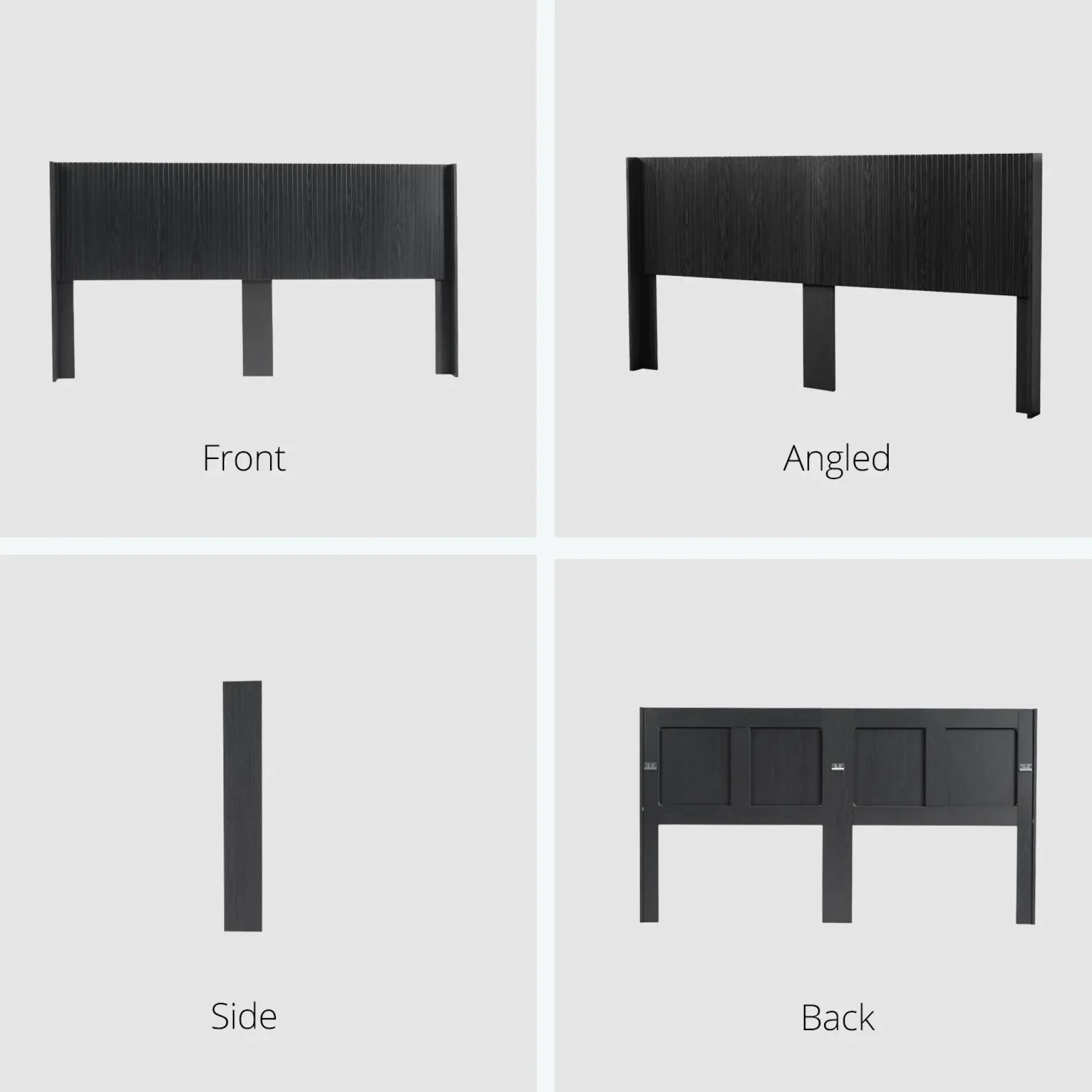 Walker Edison | Fluted Design Modern Farmhouse King Headboard Only