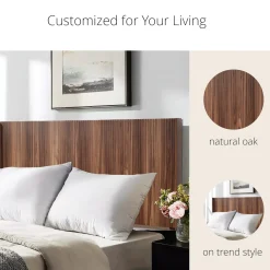 Walker Edison | Fluted Design Modern Farmhouse King Headboard Only