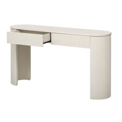 Walker Edison | Fluted Design Modern Console Entryway Table with Storage