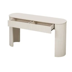 Walker Edison | Fluted Design Modern Console Entryway Table with Storage