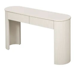 Walker Edison | Fluted Design Modern Console Entryway Table with Storage