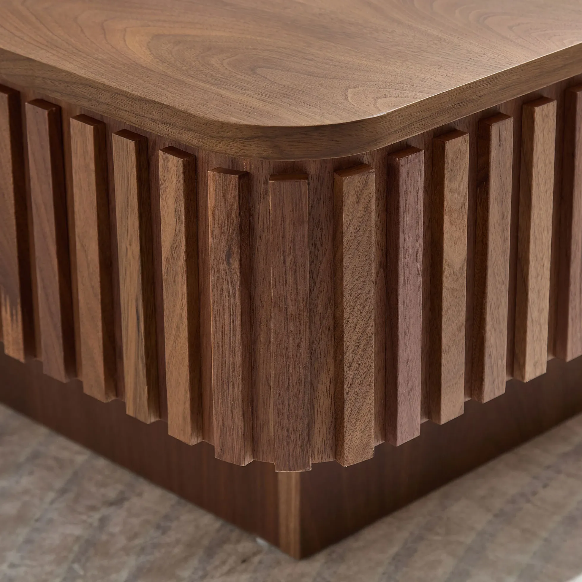 Walker Edison | Fluted Modern Lift Top Coffee Table and Desk