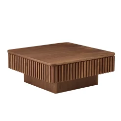 Walker Edison | Fluted Modern Lift Top Coffee Table and Desk