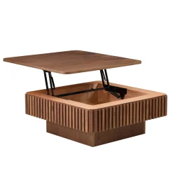Walker Edison | Fluted Modern Lift Top Coffee Table and Desk