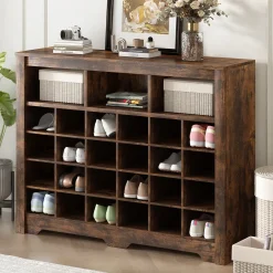Walker Edison | Functional Shoe Cabinet for Stylish Organization