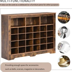 Walker Edison | Functional Shoe Cabinet for Stylish Organization