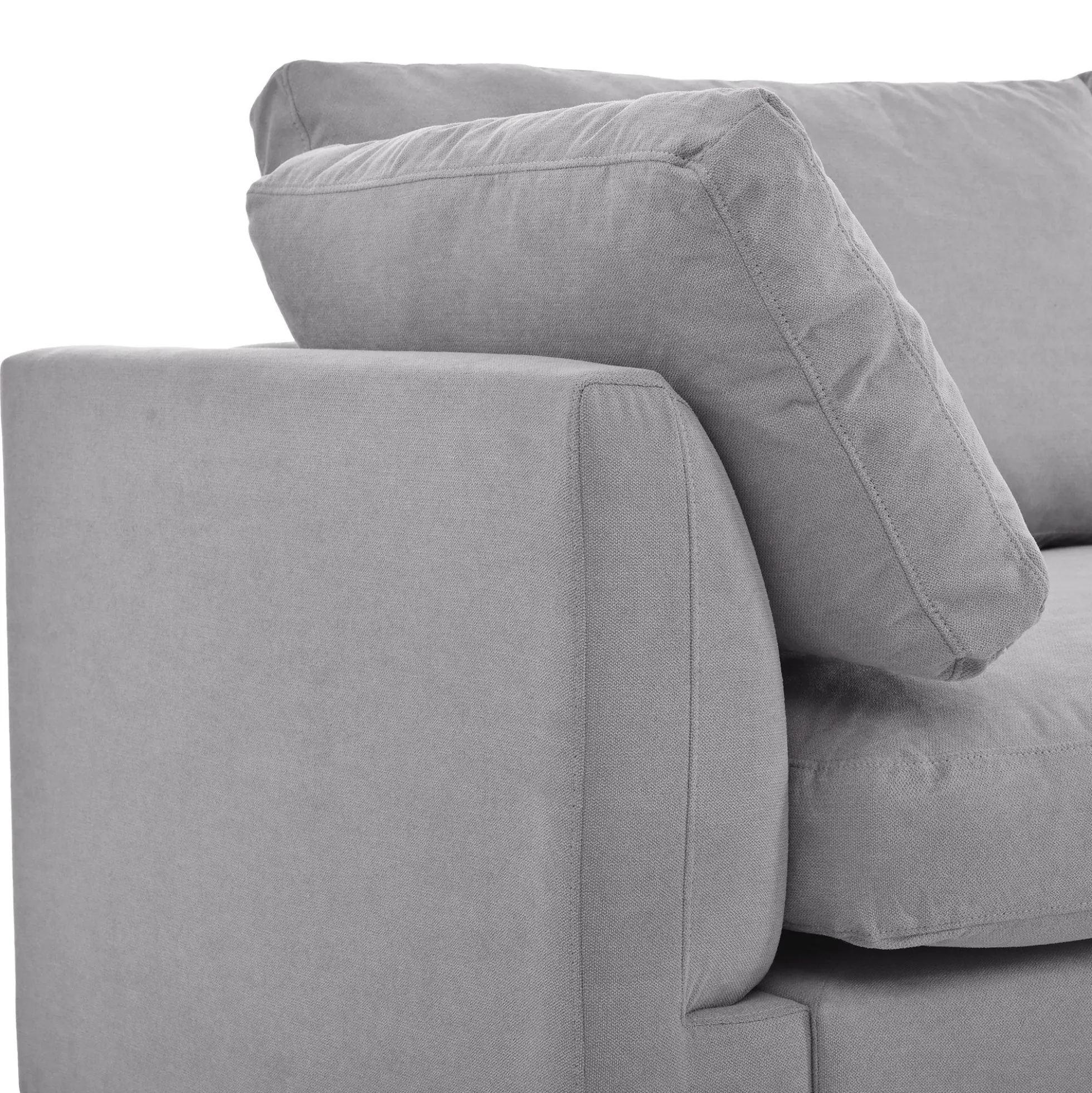 Walker Edison | Grey Convertible Sectional Sofa with Reversible Chaise