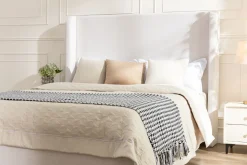 Walker Edison | Harper Tall 54" Headboard Upholstered Queen Bed