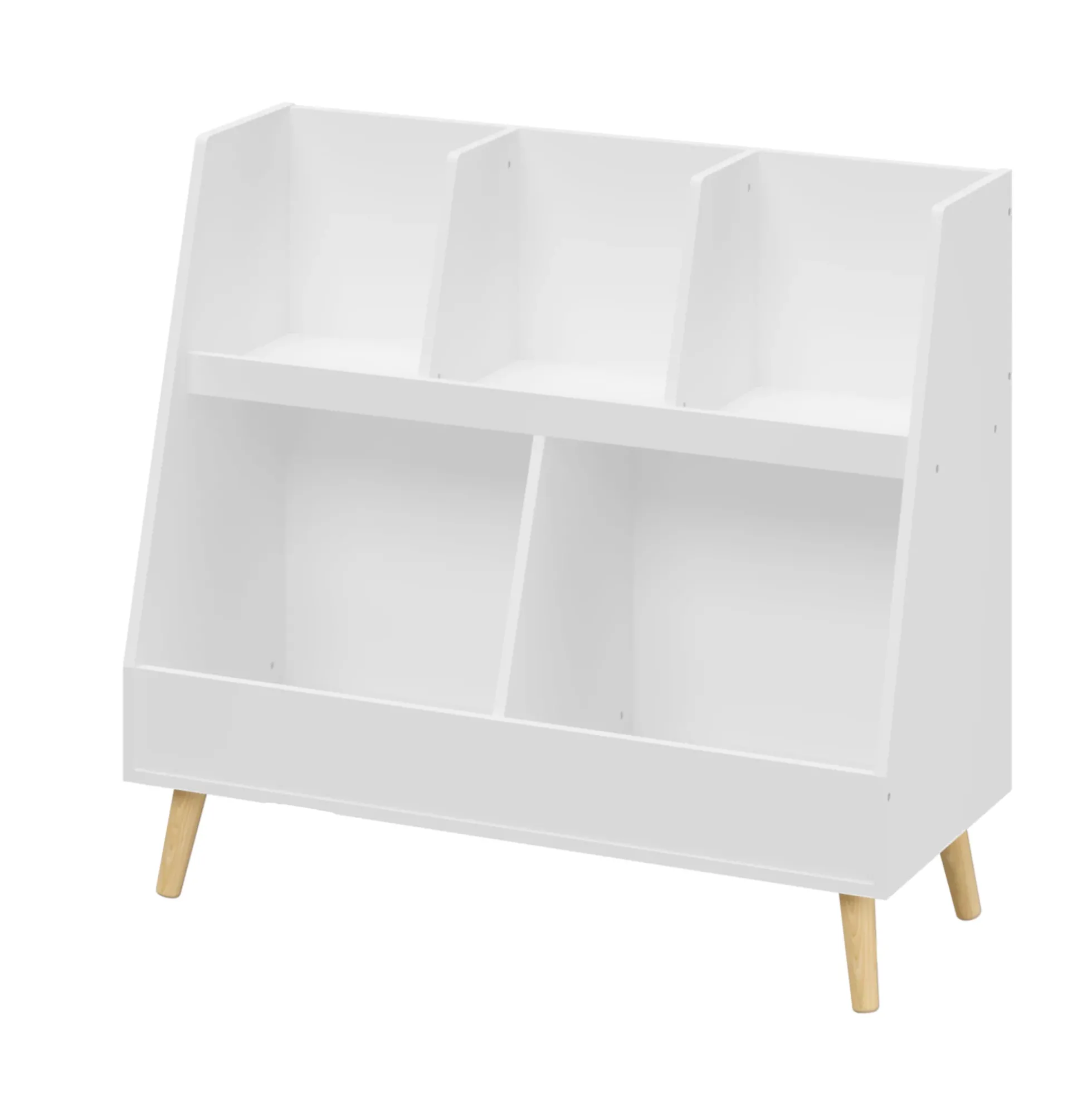 Walker Edison | Kids Bookcase and Toy Organizer