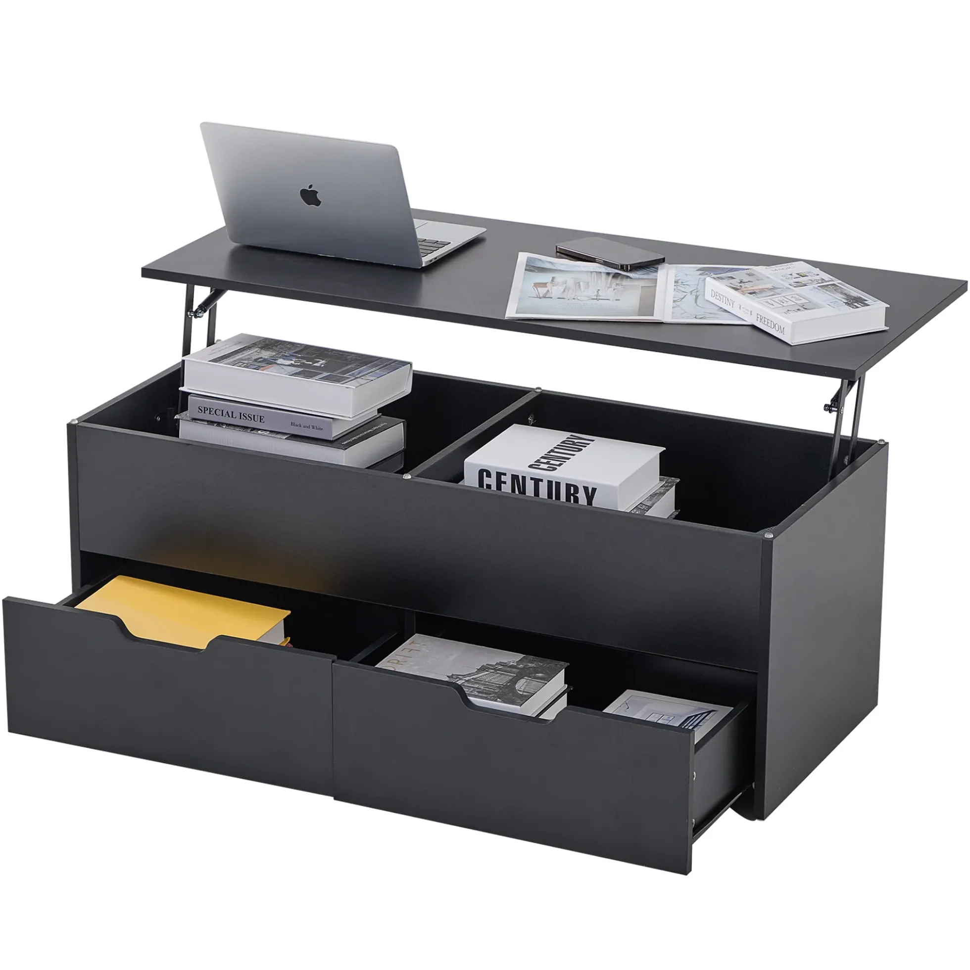 Walker Edison | Lift-Top Coffee Table with Storage