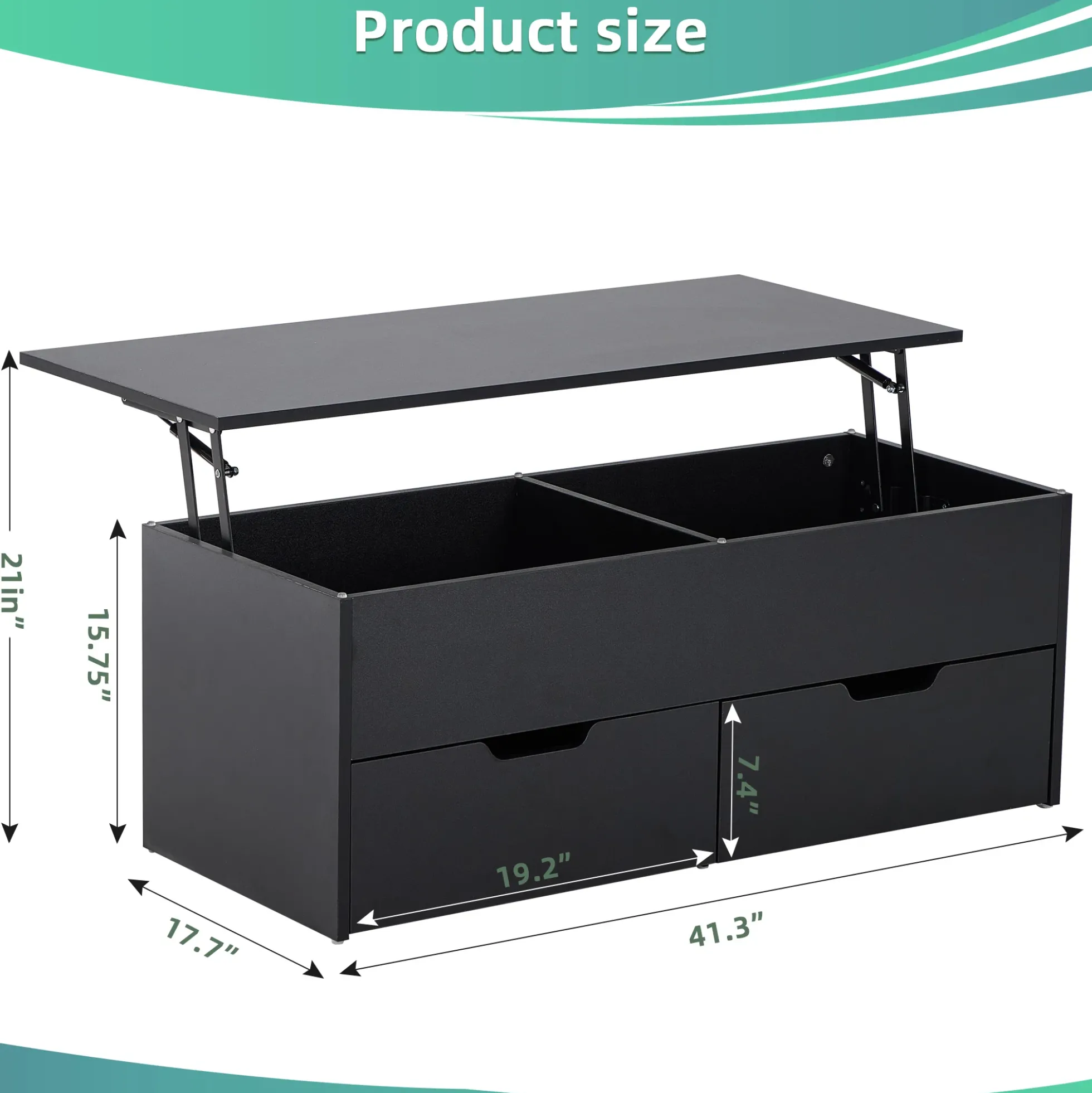 Walker Edison | Lift-Top Coffee Table with Storage