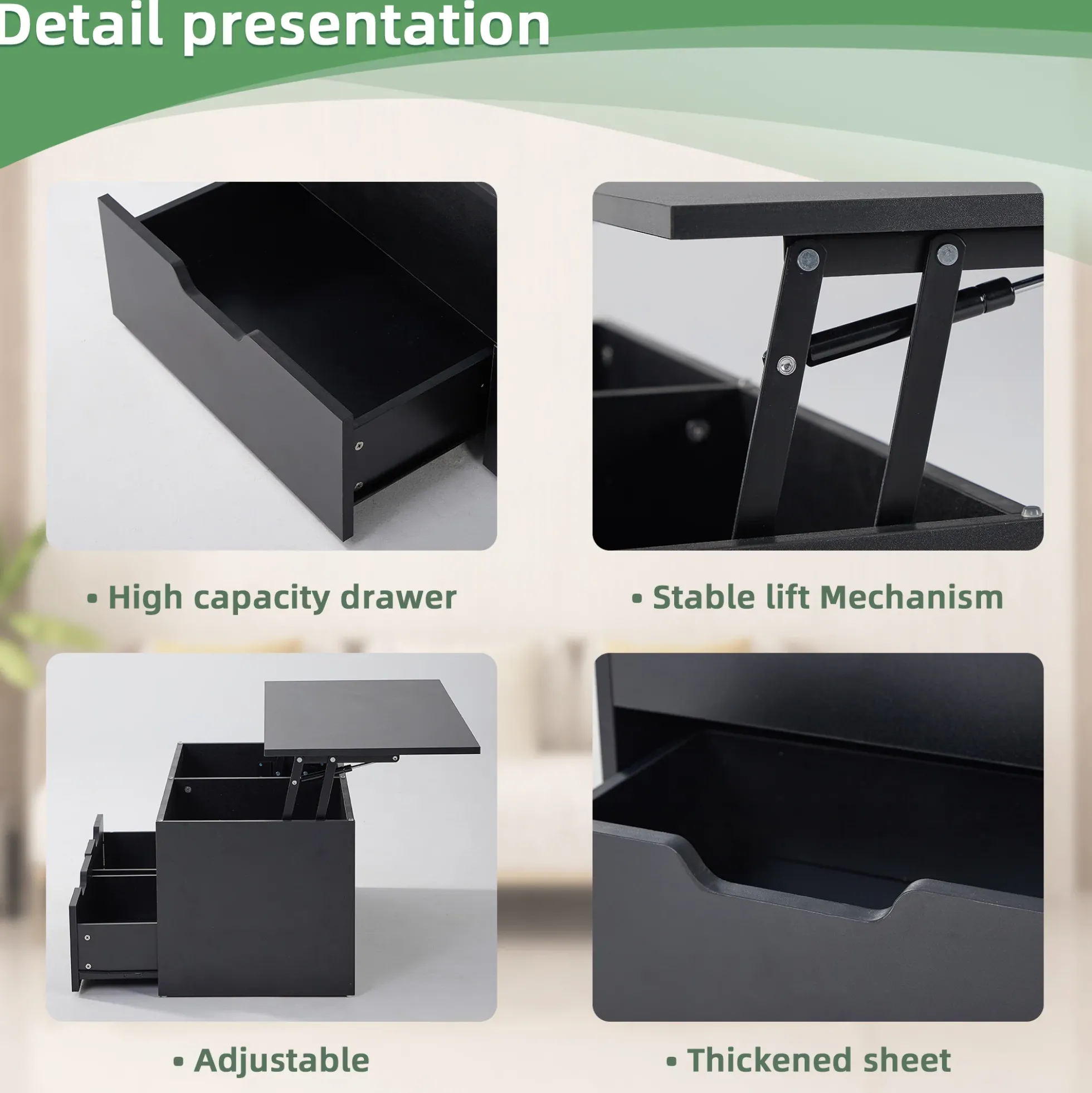 Walker Edison | Lift-Top Coffee Table with Storage