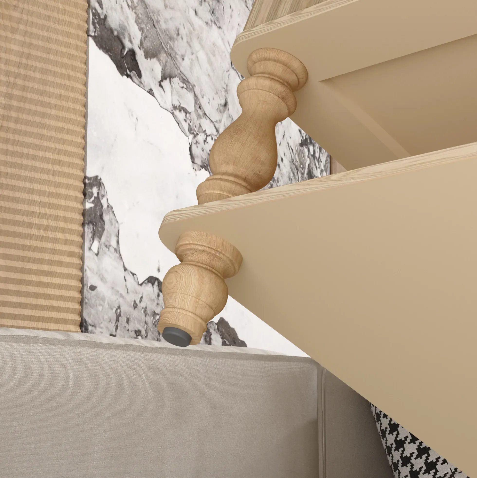 Walker Edison | Lift-Top Elevated Traditional Fluted Coffee Table