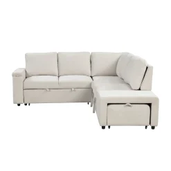 Walker Edison | L-Shaped Modular Sectional Sofa with Storage and USB Ports