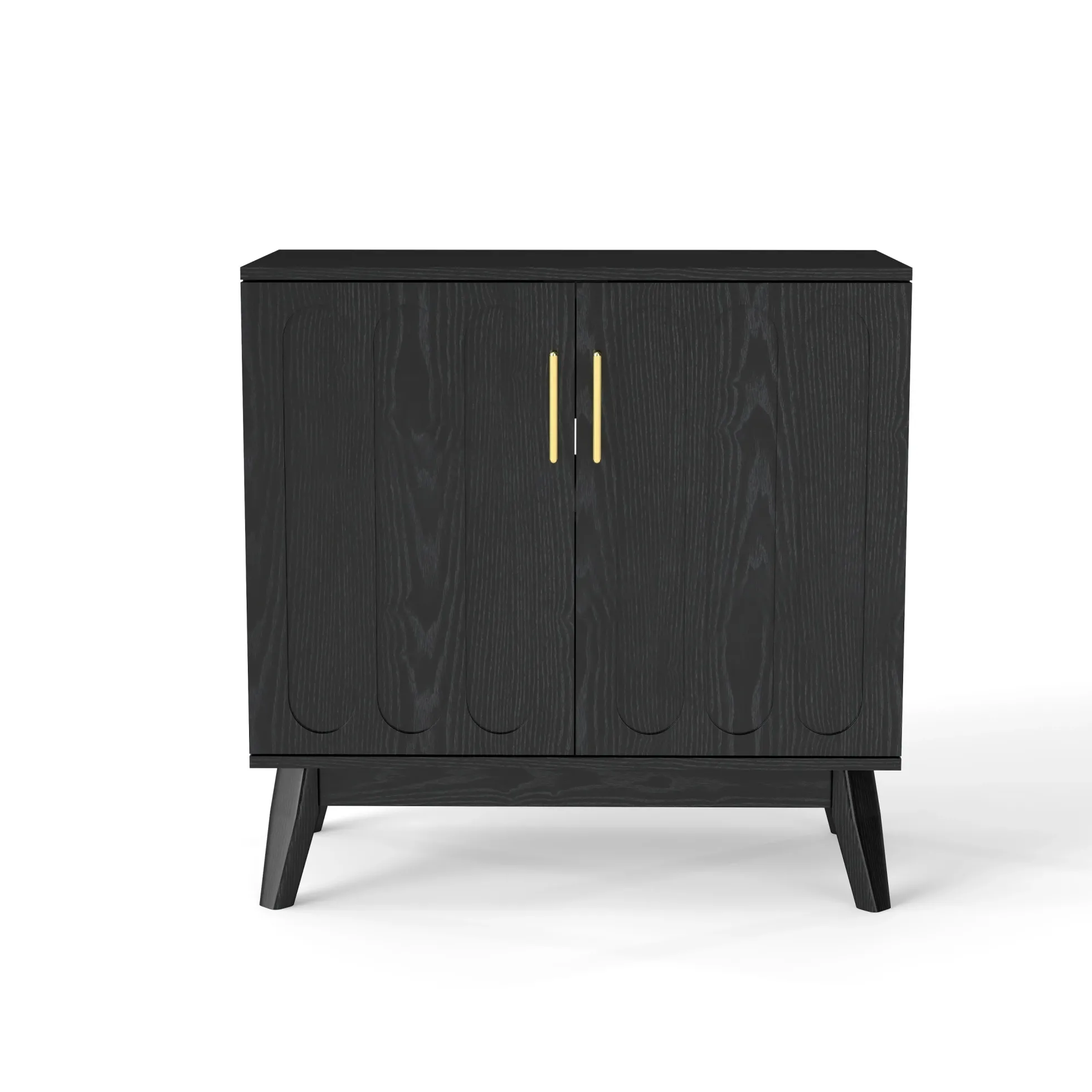 Walker Edison | Mid-Century Modern Fluted Accent Cabinet