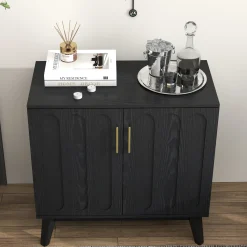 Walker Edison | Mid-Century Modern Fluted Accent Cabinet