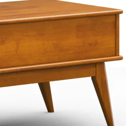 Walker Edison | Mid-Century Teak Wood Lift Top Coffee Table