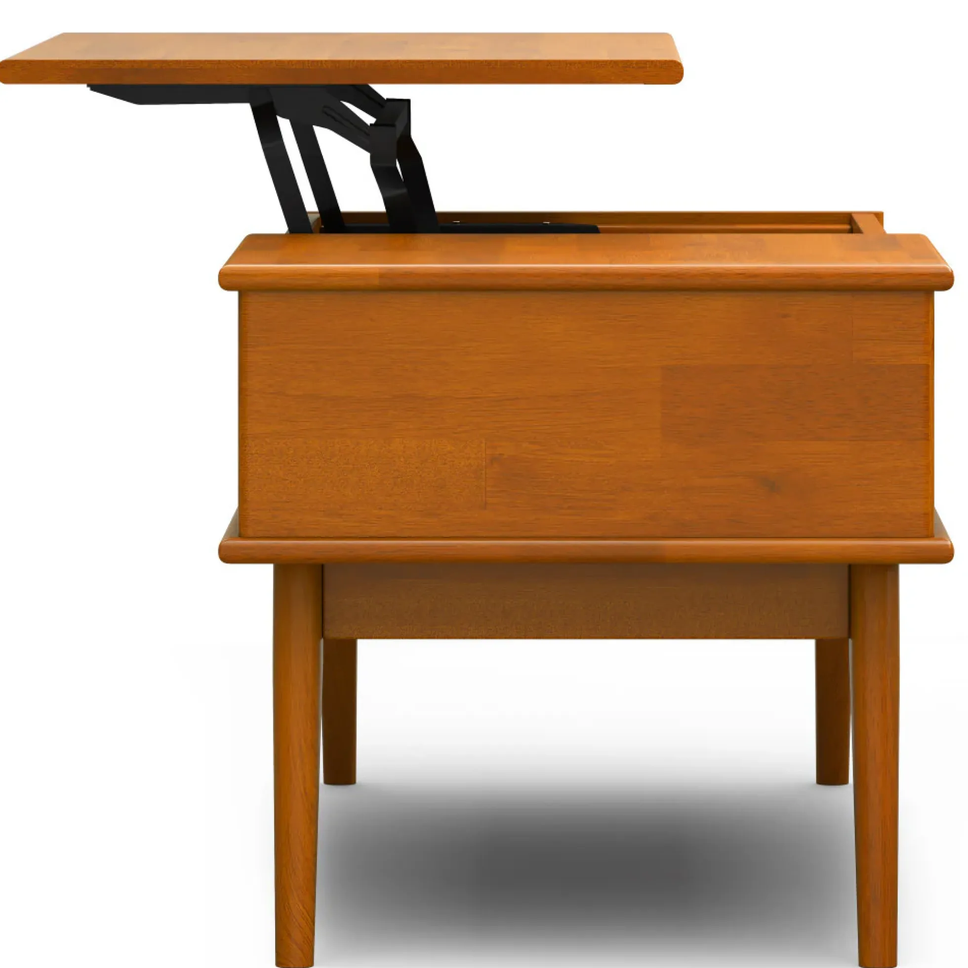Walker Edison | Mid-Century Teak Wood Lift Top Coffee Table