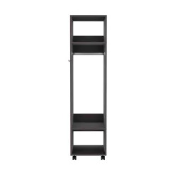Walker Edison | Minimalist Tall Wardrobe Armoire Storage Cabinet with Mirrorlook