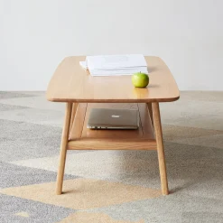 Walker Edison | Minimalist Solid Wood Coffee Table