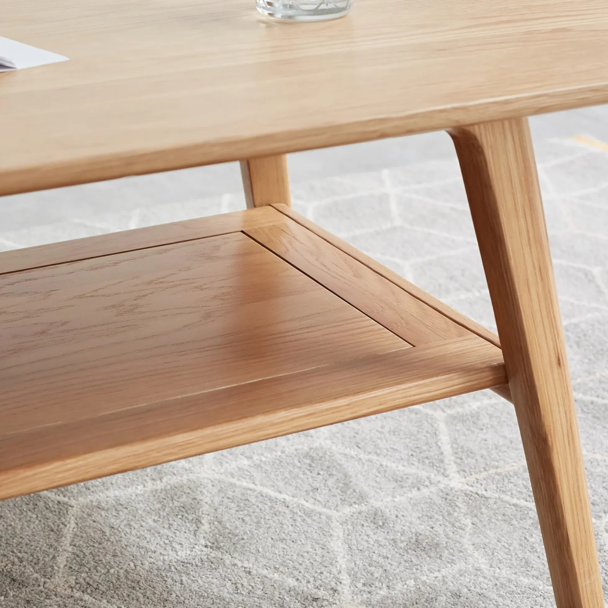Walker Edison | Minimalist Solid Wood Coffee Table