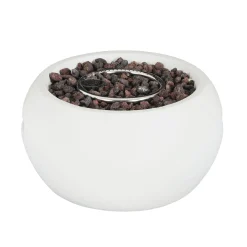 Walker Edison | Minimalist Round Design Outdoor Patio MGO Propane Fire Pit