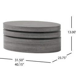 Walker Edison | Minimalist Rotating Coffee Table