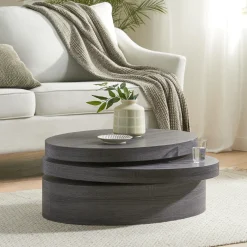Walker Edison | Minimalist Rotating Coffee Table