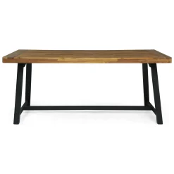 Walker Edison | Modern 7 Pieces Outdoor Patio Dining Set