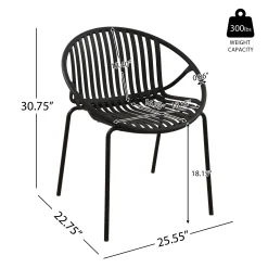 Walker Edison | Modern 7 Pieces Outdoor Patio Dining Set