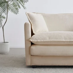 Walker Edison | Modern Chenille 3-Seater Cloud Couch