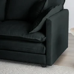 Walker Edison | Modern Cloud Accent Chair with Ottoman