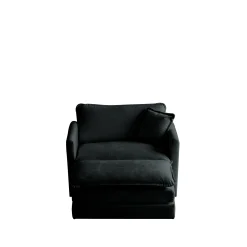 Walker Edison | Modern Cloud Accent Chair with Ottoman