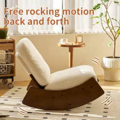 Walker Edison | Modern Glider Rocking Solid Wood Chair