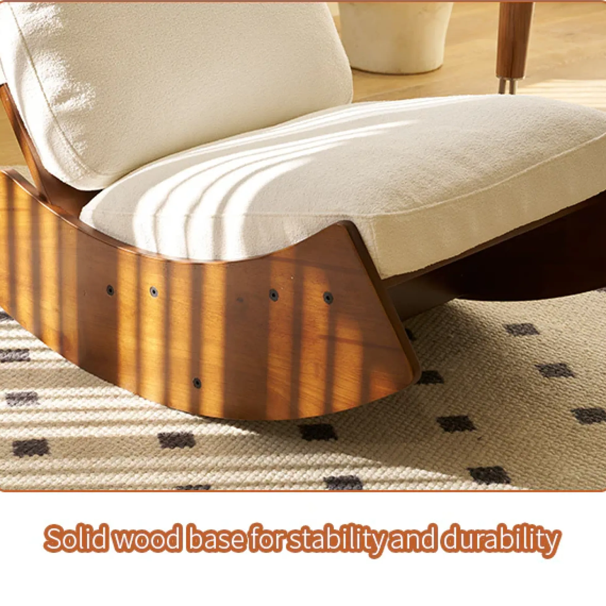 Walker Edison | Modern Glider Rocking Solid Wood Chair