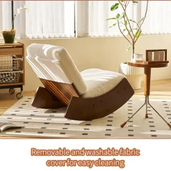 Walker Edison | Modern Glider Rocking Solid Wood Chair