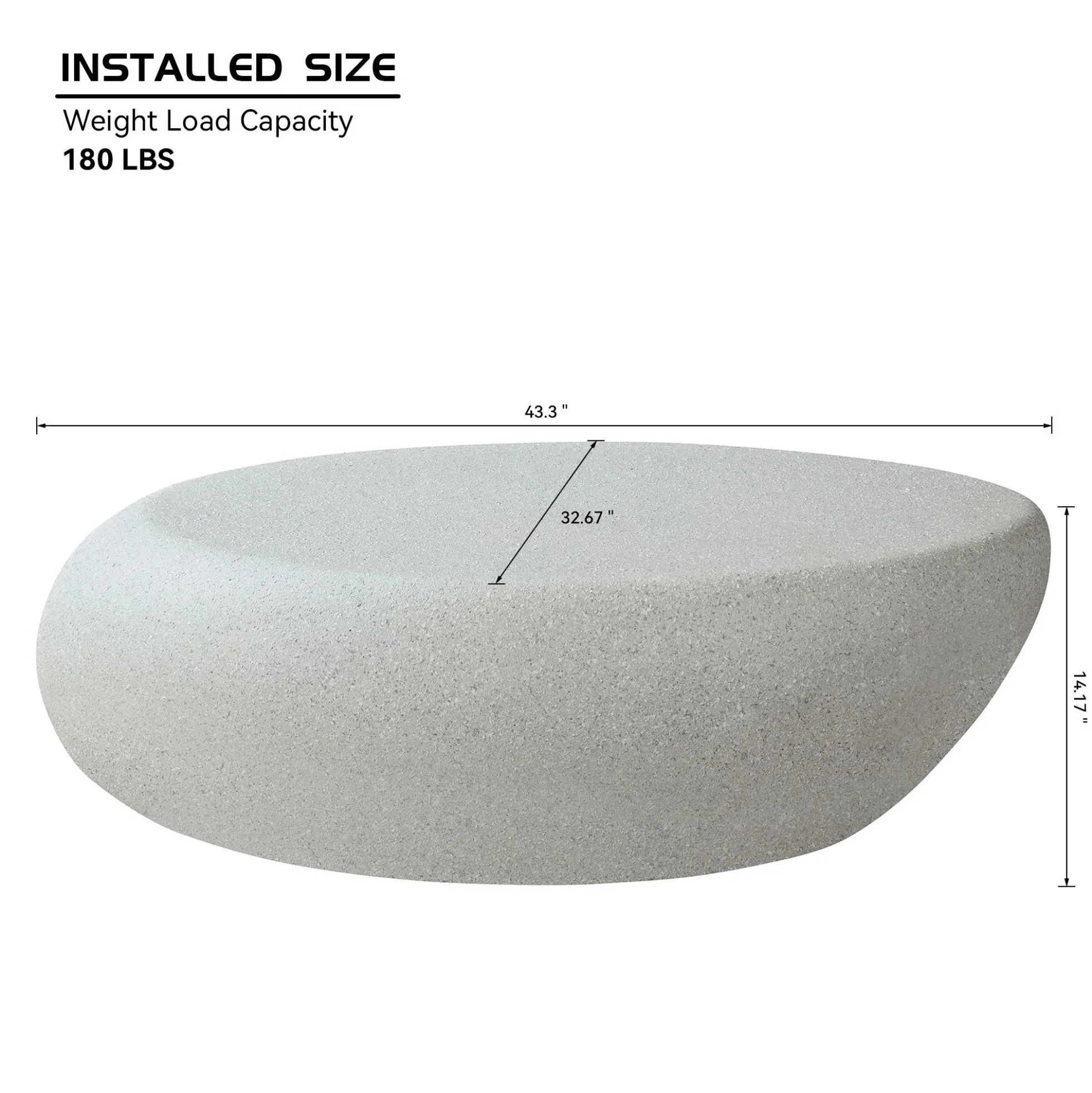 Walker Edison | Modern Minimalist Oval Coffee Table with Sleek Design